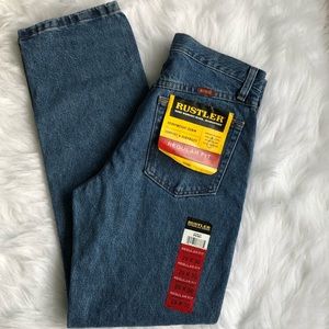 Vintage rustler high waisted straight leg jeans.